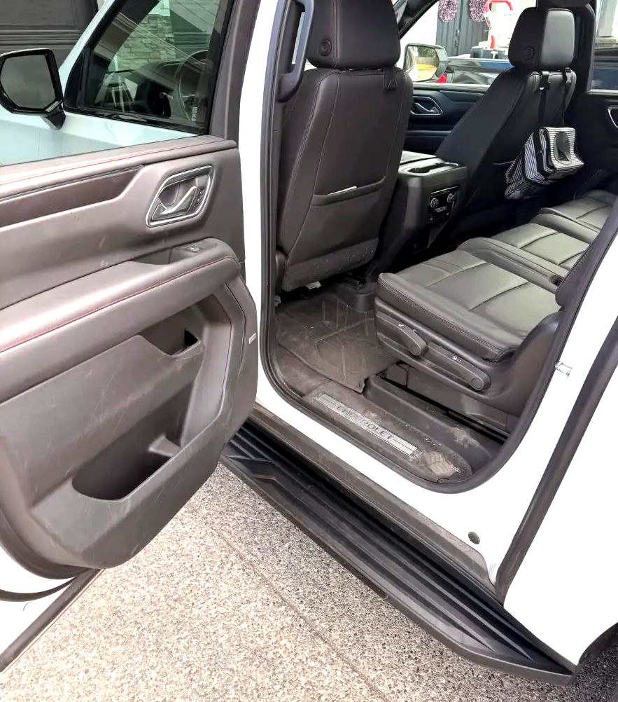 Before: 2nd-row door & floor, Chevy Suburban